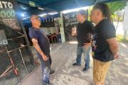 Rodrigo Aybar y Gabriel Muñoz recorrieron barrios en Tres de Febrero