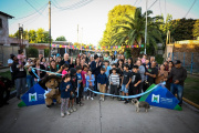 Nardini inauguró 4 nuevas calles en el barrio Estudiantes de Grand Bourg