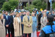 Día de la Patria: Jorge Macri encabezó el izamiento de la bandera en la Plaza de Mayo