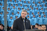 Jorge Macri ante a 1.200 cadetes de Policía y Bomberos: "No nos da lo mismo que alguien usurpe lo que no le pertenece"