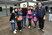 Nardini y Vivona recorrieron los avances de obra en la Escuela Secundaria Nº 26 de Grand Bourg