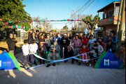 Nardini inauguró una nueva obra de pavimentación y reafirmó el modelo de gestión de Malvinas