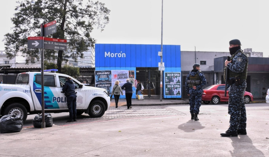 Importantes operativos de seguridad en el centro de Morón